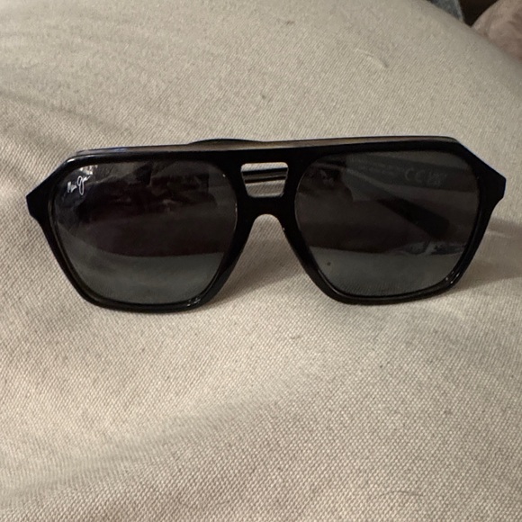 Maui Jim Wedges MJ880-02 Sunglasses Men's Black Crystal/Polarized Grey 57-16-135